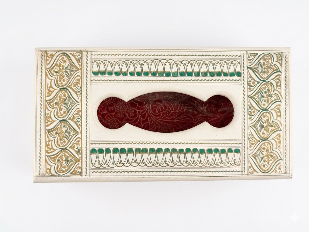 Premium Handcrafted Naqshi Wooden Tissue Box