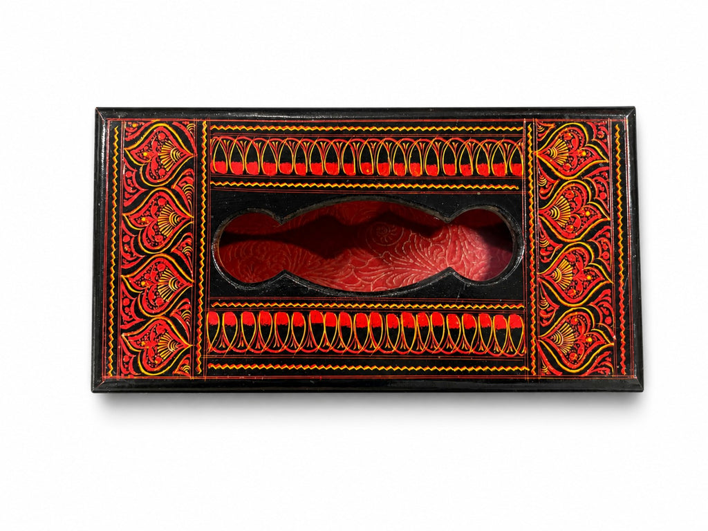 Premium Handcrafted Naqshi Wooden Tissue Box